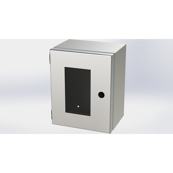 1/4 Turn Latch Electrical Enclosures, 10 in H, 6 in D, 8 in W, NEMA 3R, 4, 4X, 12, 13